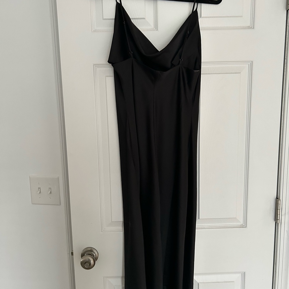 Petal & Pup Black Satin Dress - Picture 5 of 5